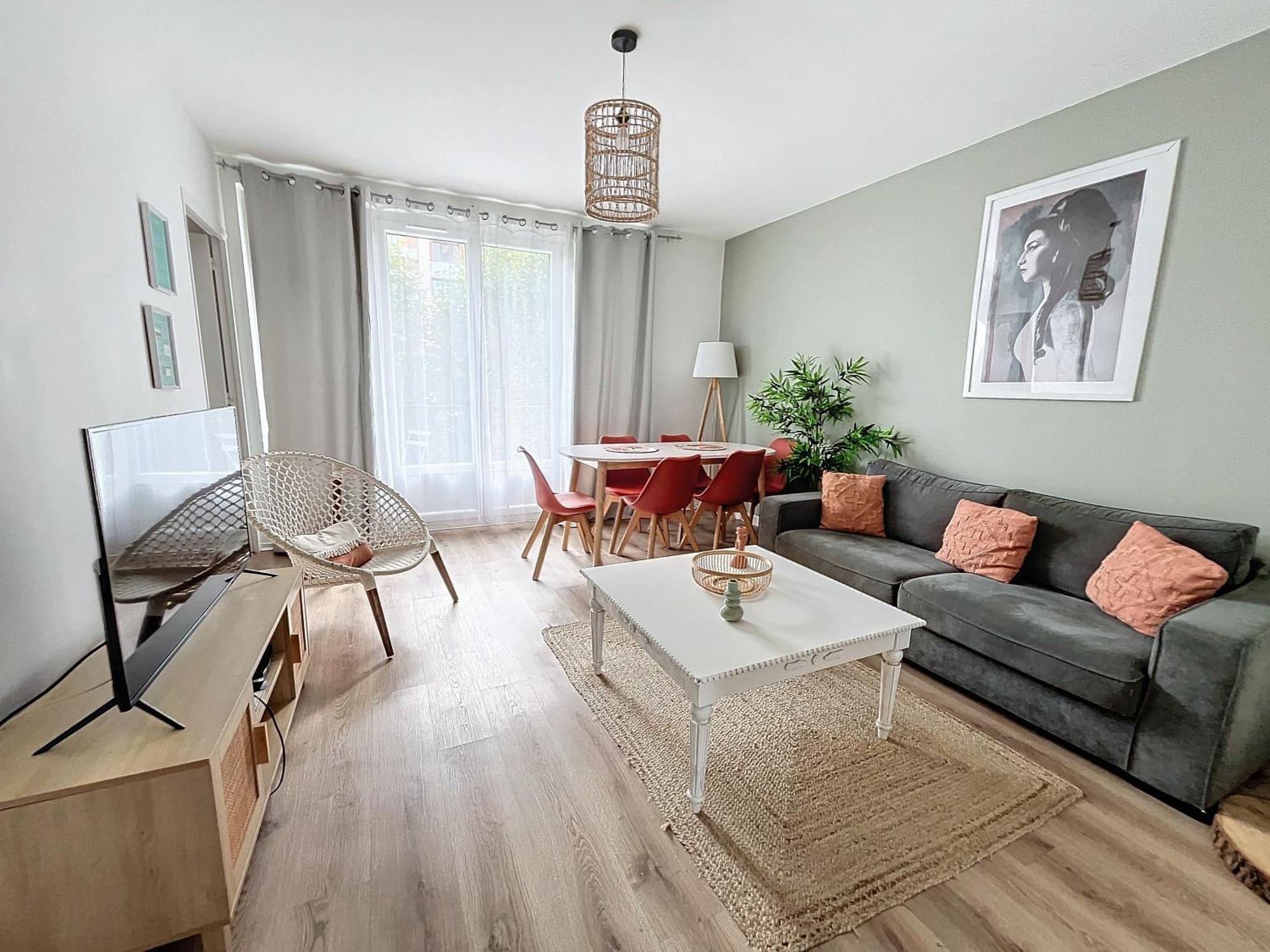 Appart Xl "So Zen" - 3 Chambres - 8 Pers - 20Mn To Paris 昂吉安班斯 外观 照片
